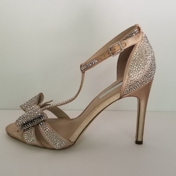 INC International Concept Rhinestone Satin Heels - Picture 4 of 7
